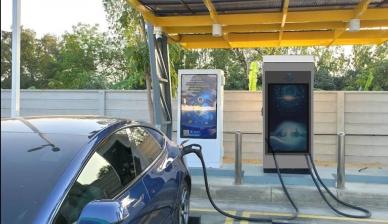 Application case of charging station advertising screen